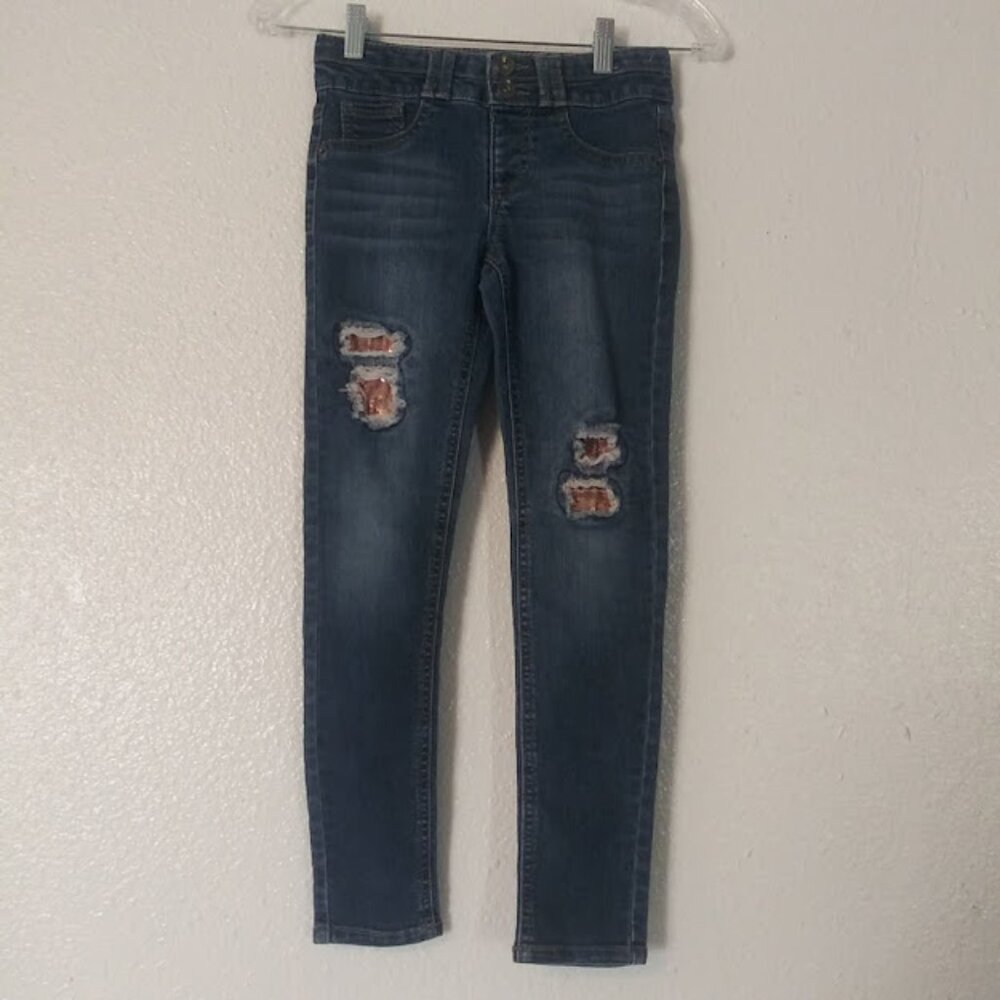 SO girl's size 10 medium wash jeans
